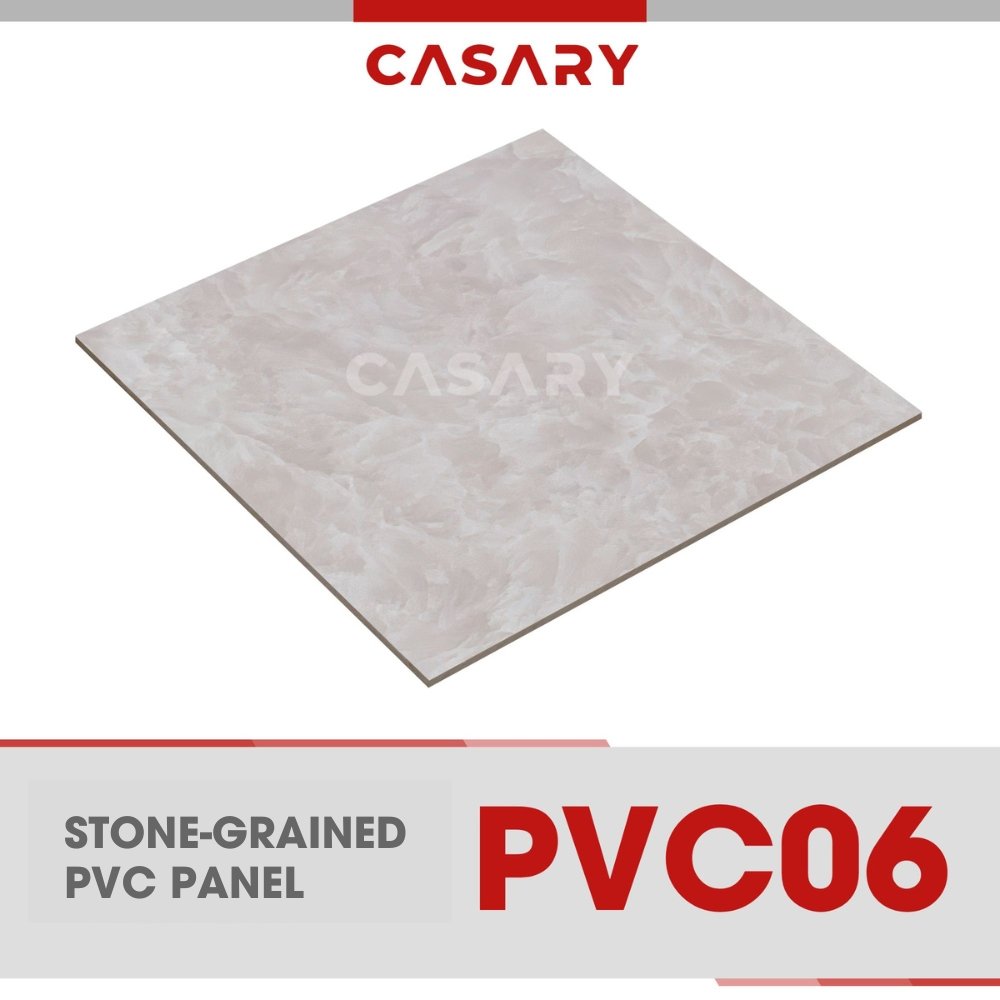 Modern Style Customized PVC Panels Factory Supplied Stone Grained Moisture Proof Decorations Interior Design Plastic Material