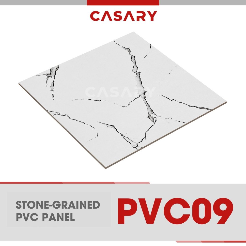 Modern Style Customized PVC Panels Factory Supplied Stone Grained Moisture Proof Decorations Interior Design Plastic Material