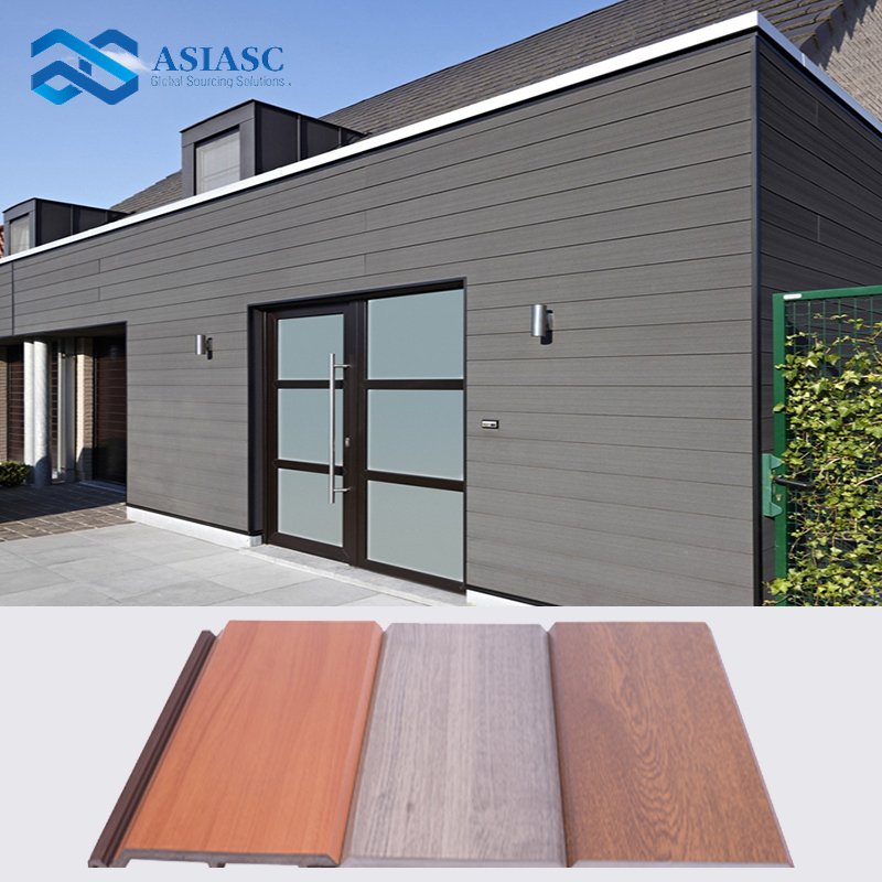 Solid Color Decorative Exterior PVC Wall Panels Co Extrusion Composite Wall Cladding Panels