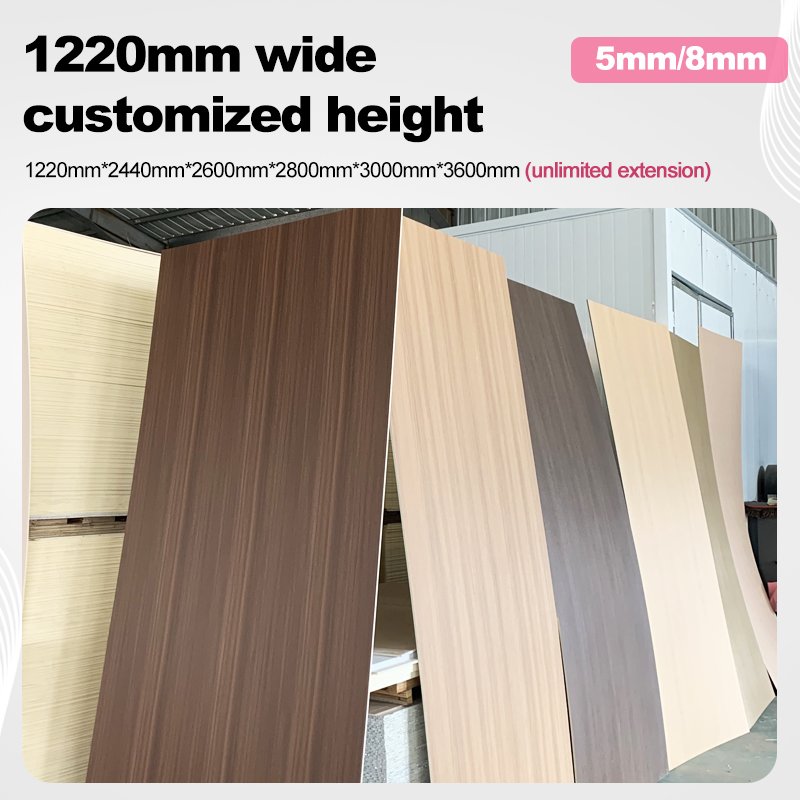 Bamboo charcoal wood veneer Wood grain wall panel other boards PVC Wall panel Interior Decoration background wall