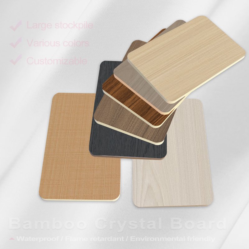 Bamboo charcoal wood veneer Wood grain wall panel other boards PVC Wall panel Interior Decoration background wall