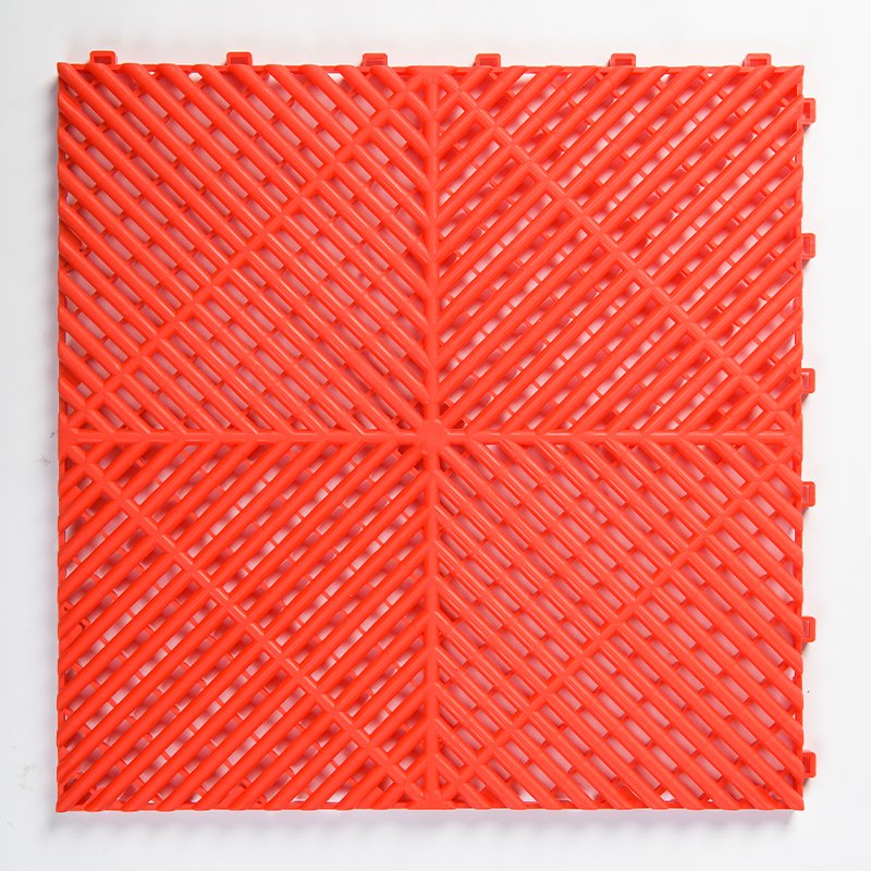 4S store plastic PVC thickened splicing board grid grid store plastic car floor drain anti slip floor mat