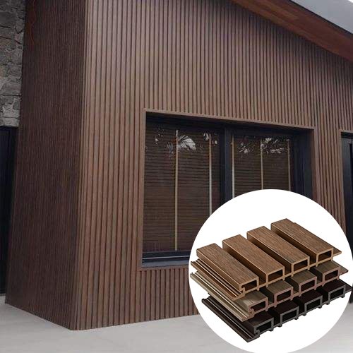 Outdoor Wpc Wood Composite Wall Cladding Panels Co-extruded Wpc Wall Panels Exterior Wooden Grain Composite Wall Paneling