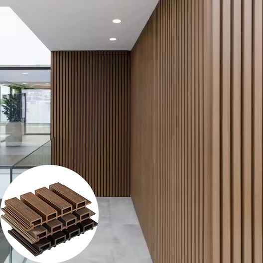 Outdoor Wpc Wood Composite Wall Cladding Panels Co-extruded Wpc Wall Panels Exterior Wooden Grain Composite Wall Paneling