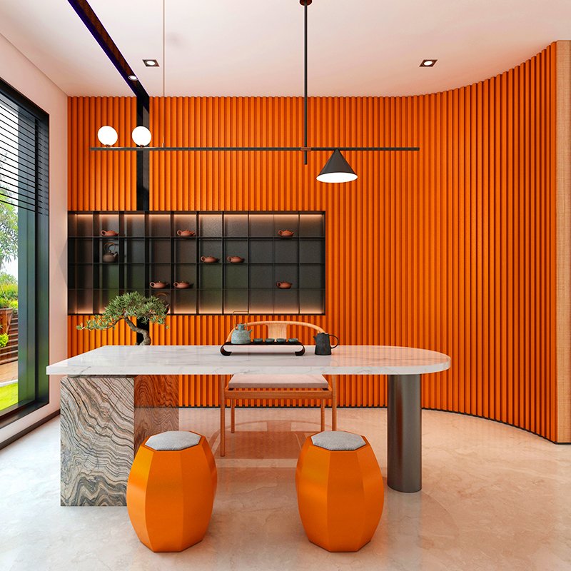Luxury Series Wall Panel Eco-friendly No Odor Boards Interior Decorative Panel Solid Wooden Grilles
