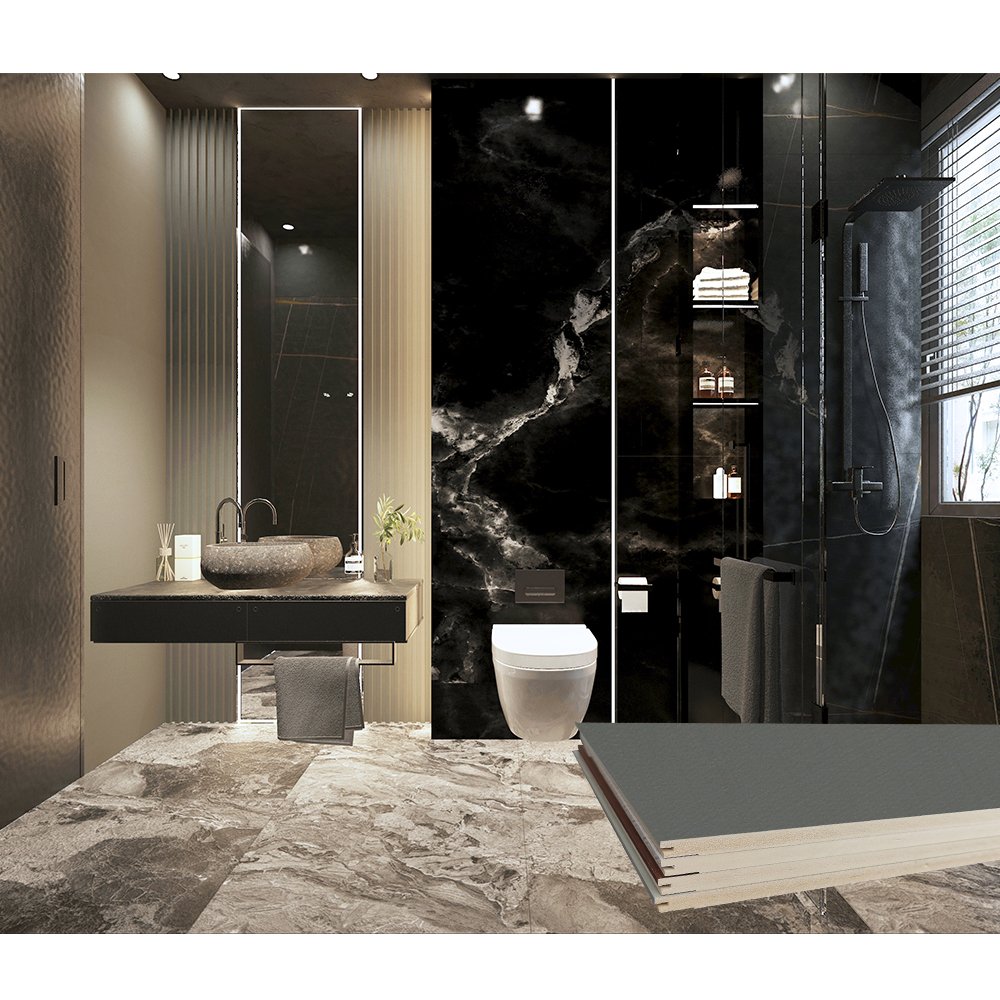 Bathroom luxury matte marble wpc spc pvc wall board panel waterproof fireproof
