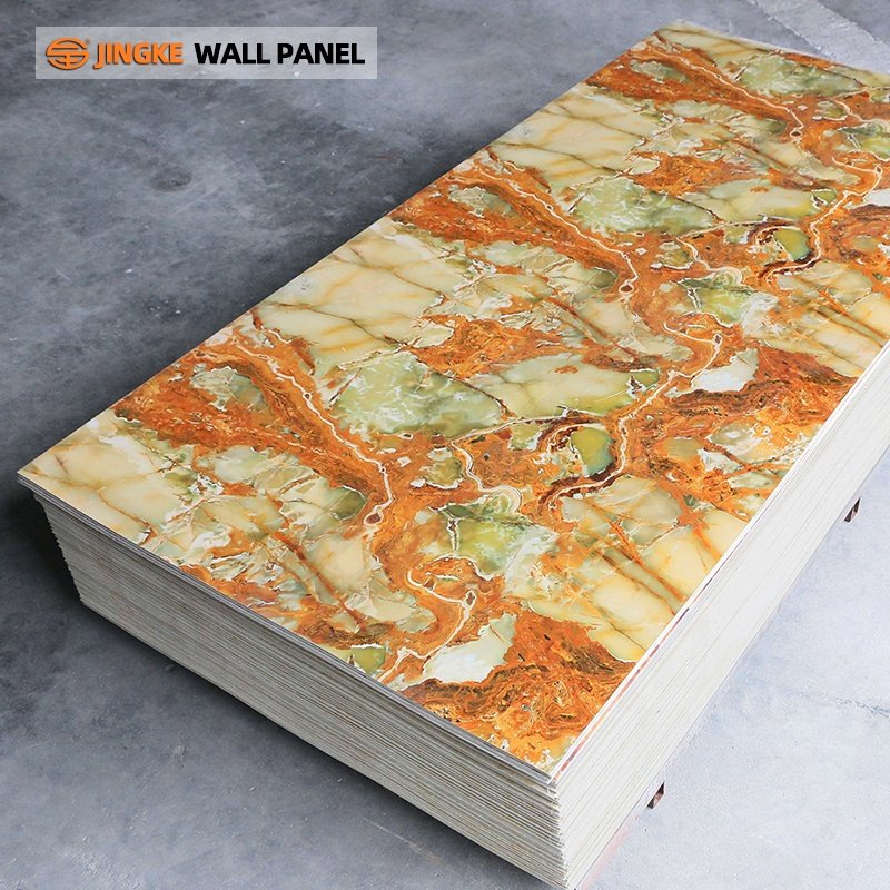 PVC WALL PANEL UV Marble Wall Panel PVC Sheet for Interior Decoration Plastic UV Plate Wall Panel