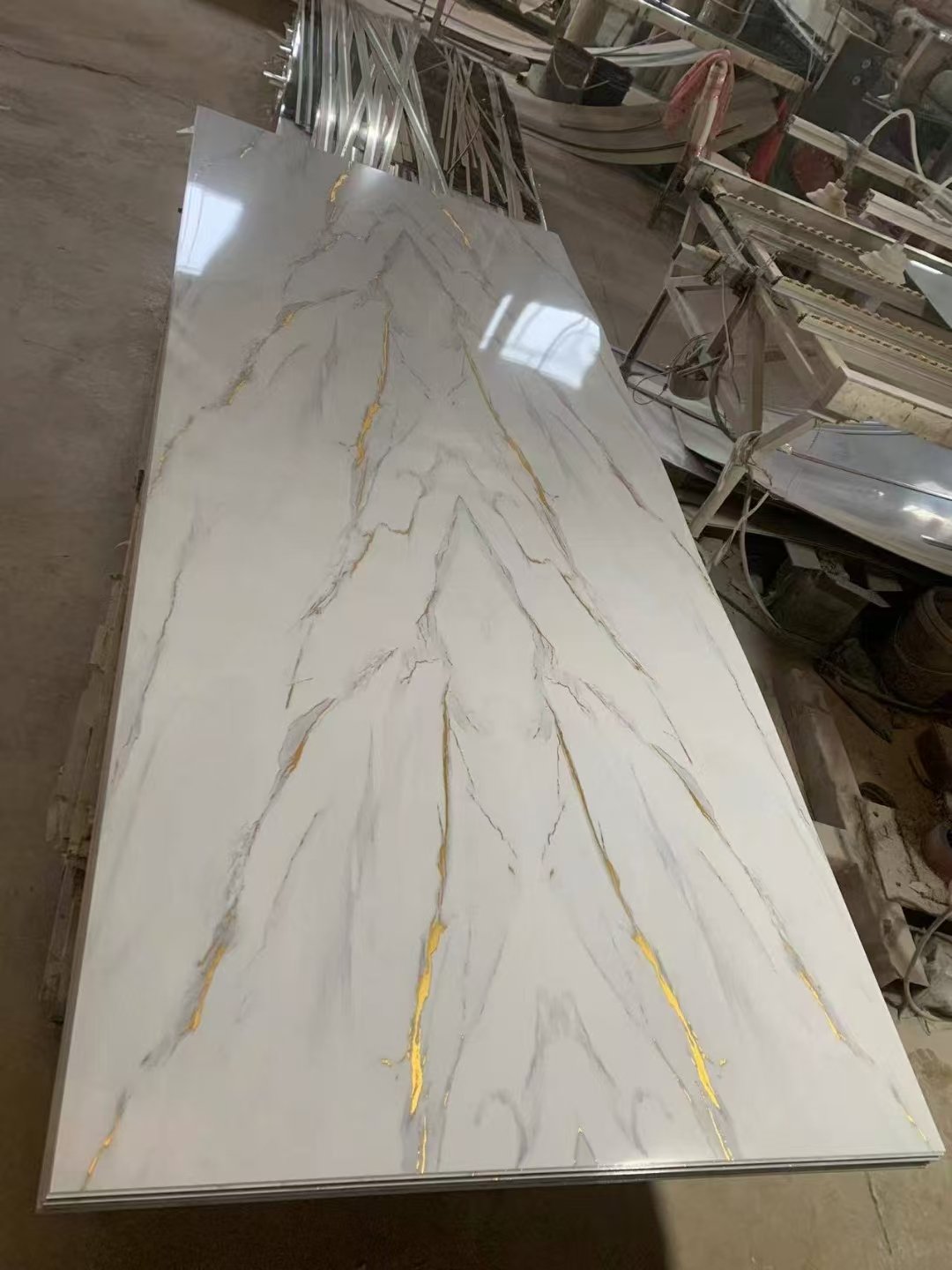 Modern Design Marble Wall Panel Hot Selling Water-Proof Plastic Decorative Board Bathroom Living Room Soundproof Fireproof