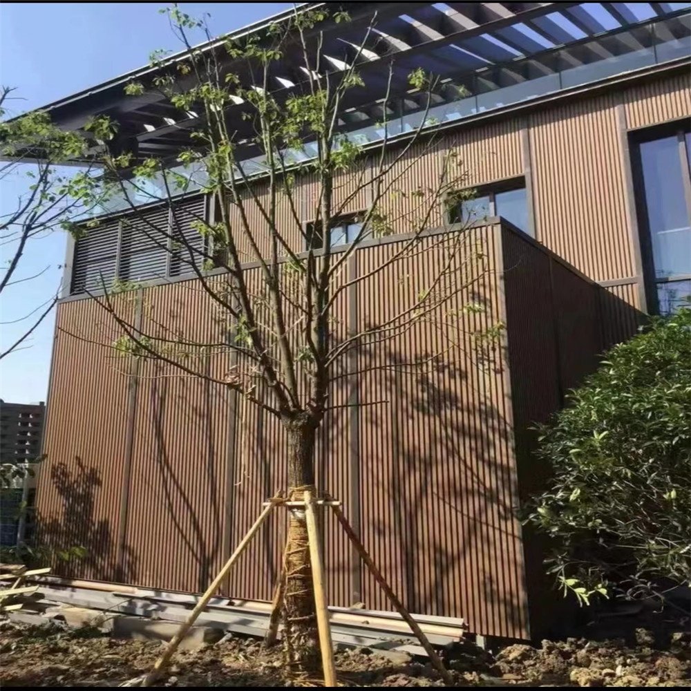 Great Outdoor Plastic Composite Garden Cladding Exterior Waterproof Outdoor Fluted Wpc Wall Panel