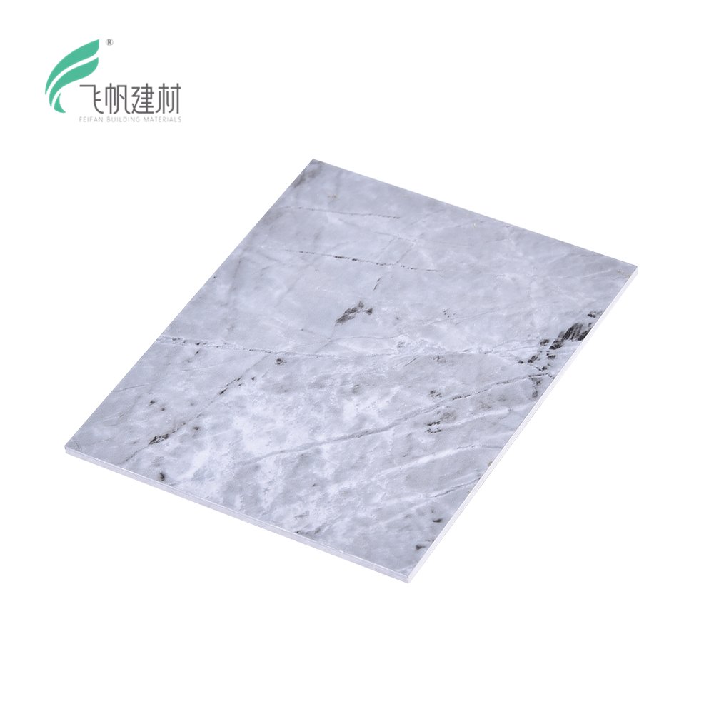 Feifan High Glossy PVC Faux Marble Wall Panels for Hotel Public Areas Luxury Interior Wall Board