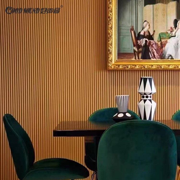 GoodSound Apartment Interior Decor Wall Board Round Wood Cladding Fluted Panel/Sample link