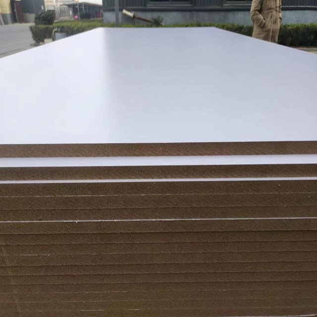 Both Sided Melamine MDF High Gloss UV Melamine MDF Board for Indoor Furniture