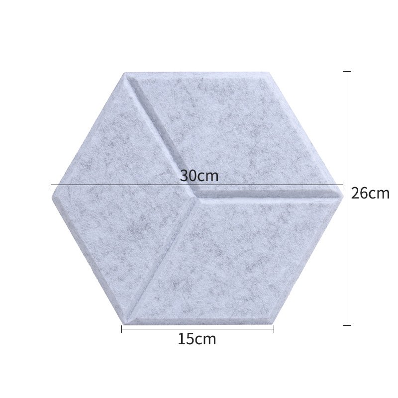 100% Polyester Hexagon Acoustic Panel Sound Proof Wall Panels Boards Wall Acoustic Panel