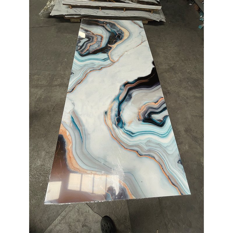 LIMO Factory selling PVC Wall Sheet UV Coating Board PVC Marble Sheet for Interior Decoration