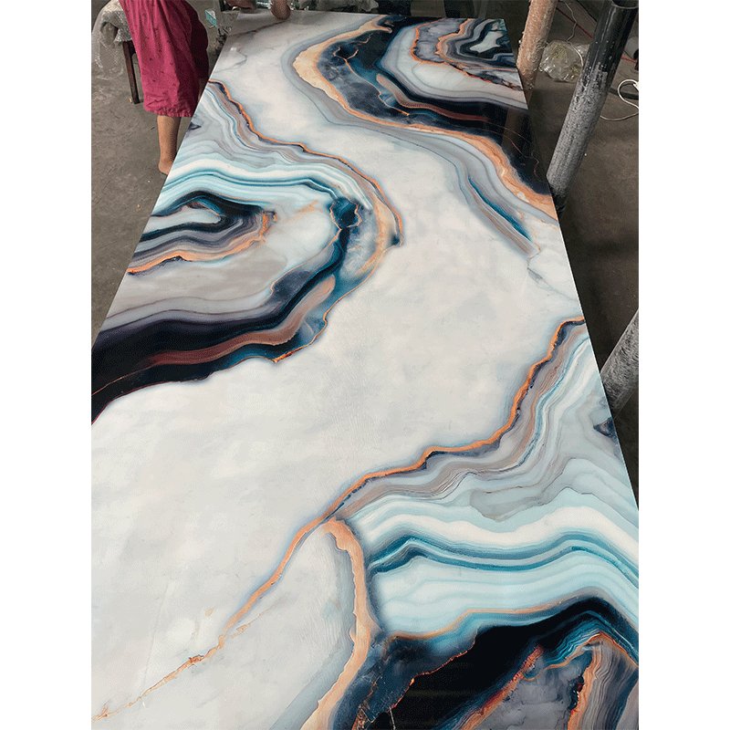 LIMO Factory selling PVC Wall Sheet UV Coating Board PVC Marble Sheet for Interior Decoration