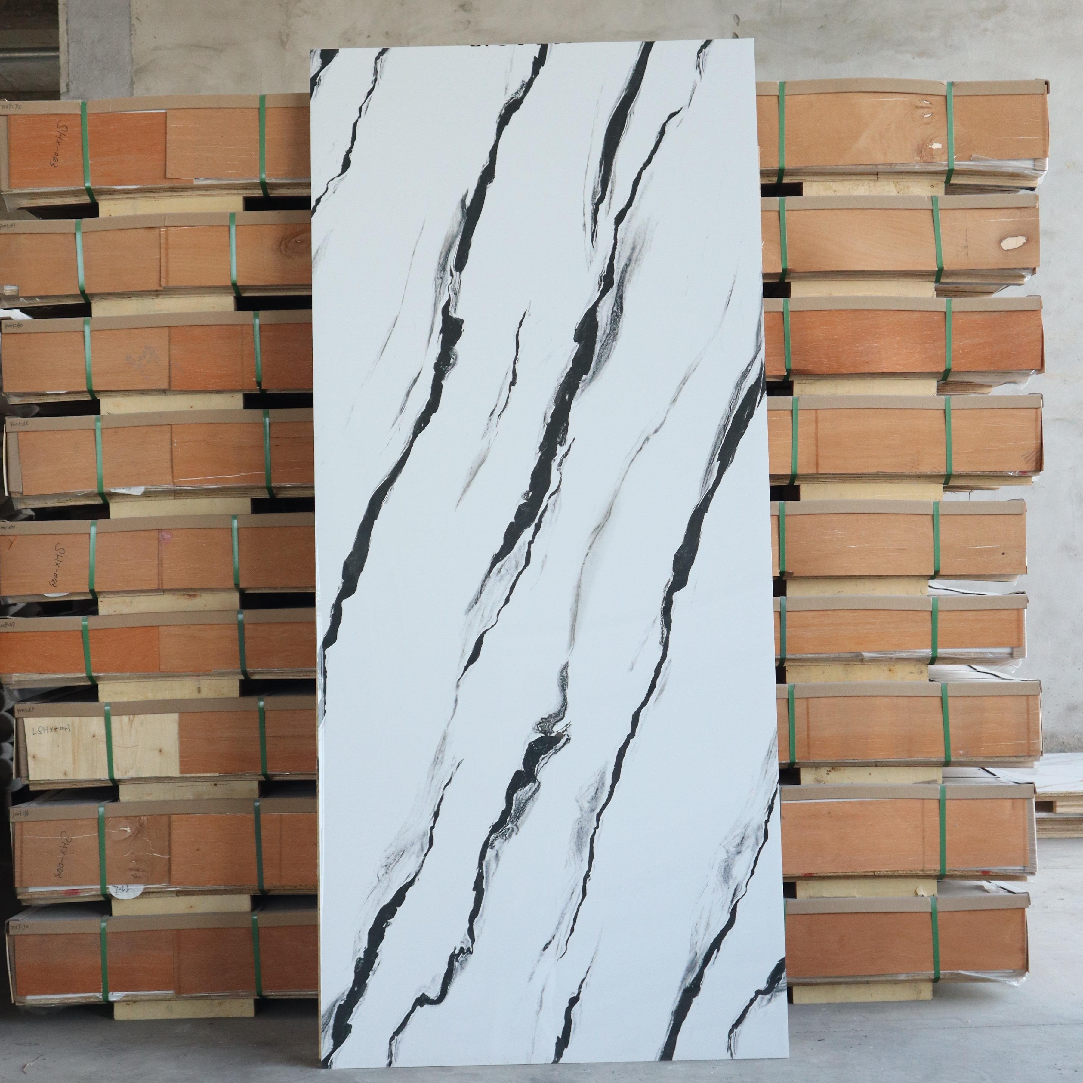 Modern UV Marble PVC Wall Panel Waterproof Sheet PVC Cladding Boards for TV Board