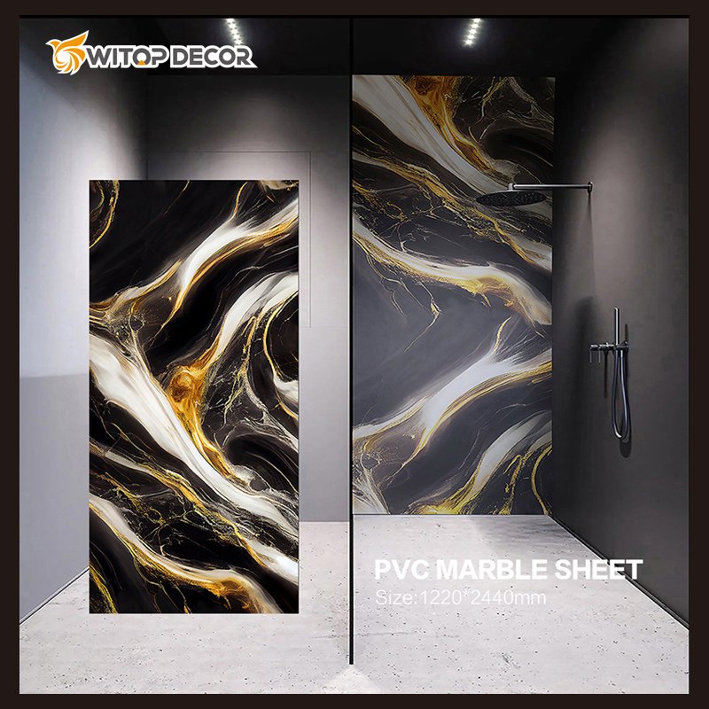Best selling UV marble Sheet pvc laminated sheet high glossy alternative board indoor decorative for indoor wall decoration