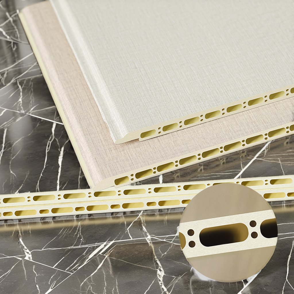 Hot Sale PVC Wall Panel for Interior Decor Waterproof Antiscratch Bamboo and Wood Fiber Board Bamboo Integrated wall panel