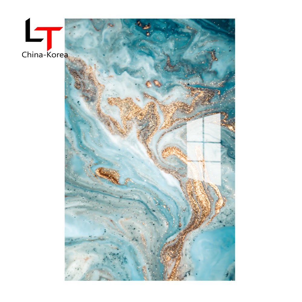 LT Luxury Bright 3D UV Wall Panel High Glossy PVC Wall Decor Wall Replacement Board For Living Room