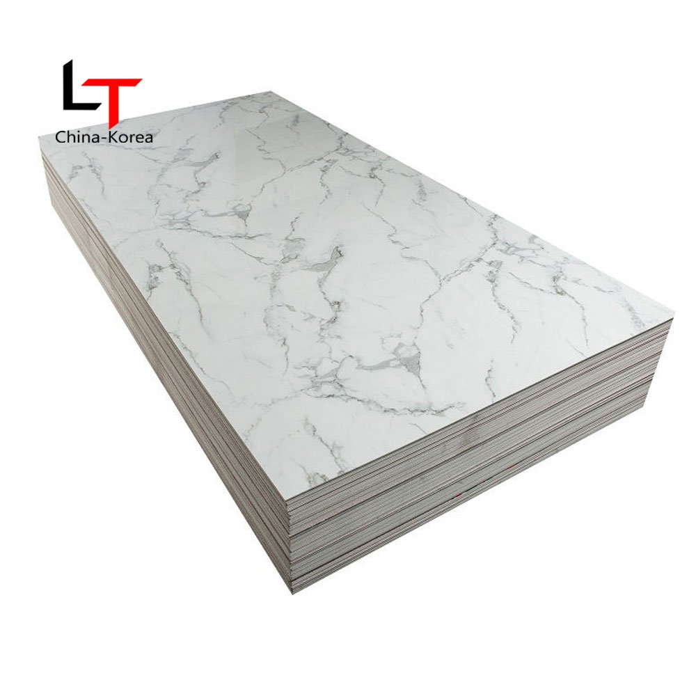 LT Luxury Bright 3D UV Wall Panel High Glossy PVC Wall Decor Wall Replacement Board For Living Room