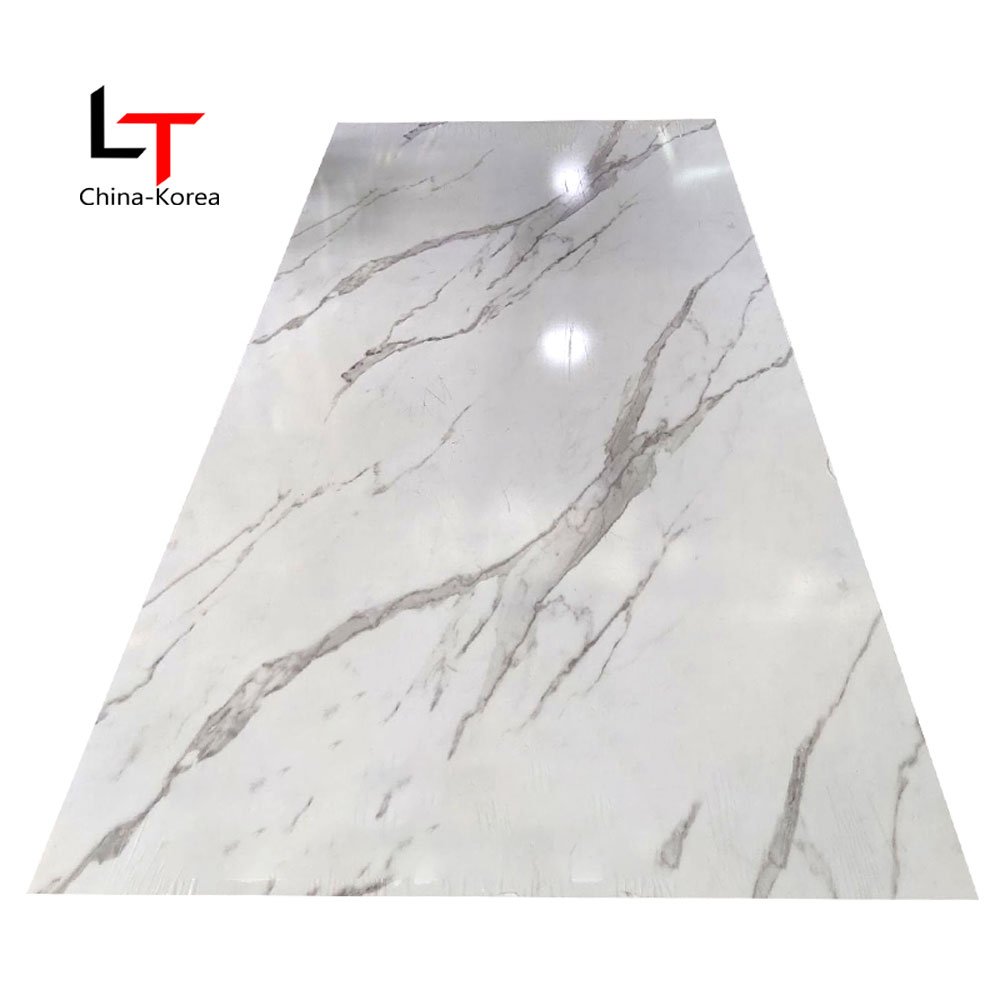 LT Luxury Bright 3D UV Wall Panel High Glossy PVC Wall Decor Wall Replacement Board For Living Room