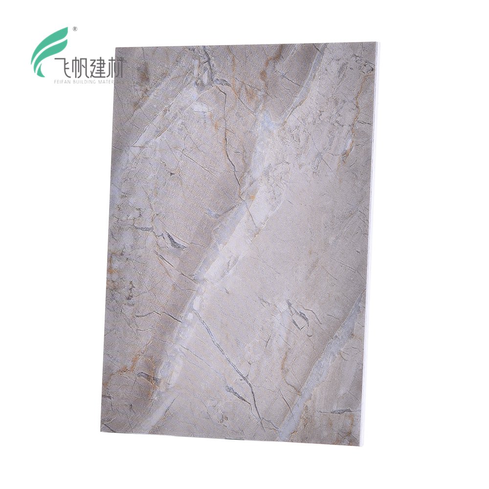 Feifan 1200mm x 2440mm size marble fireproof stone plastic wall panels interior wall board