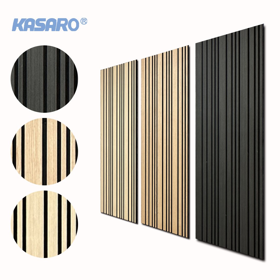 KASARO OEM Felt Acoustic Panels Soundproof Wall Panel 3D Board