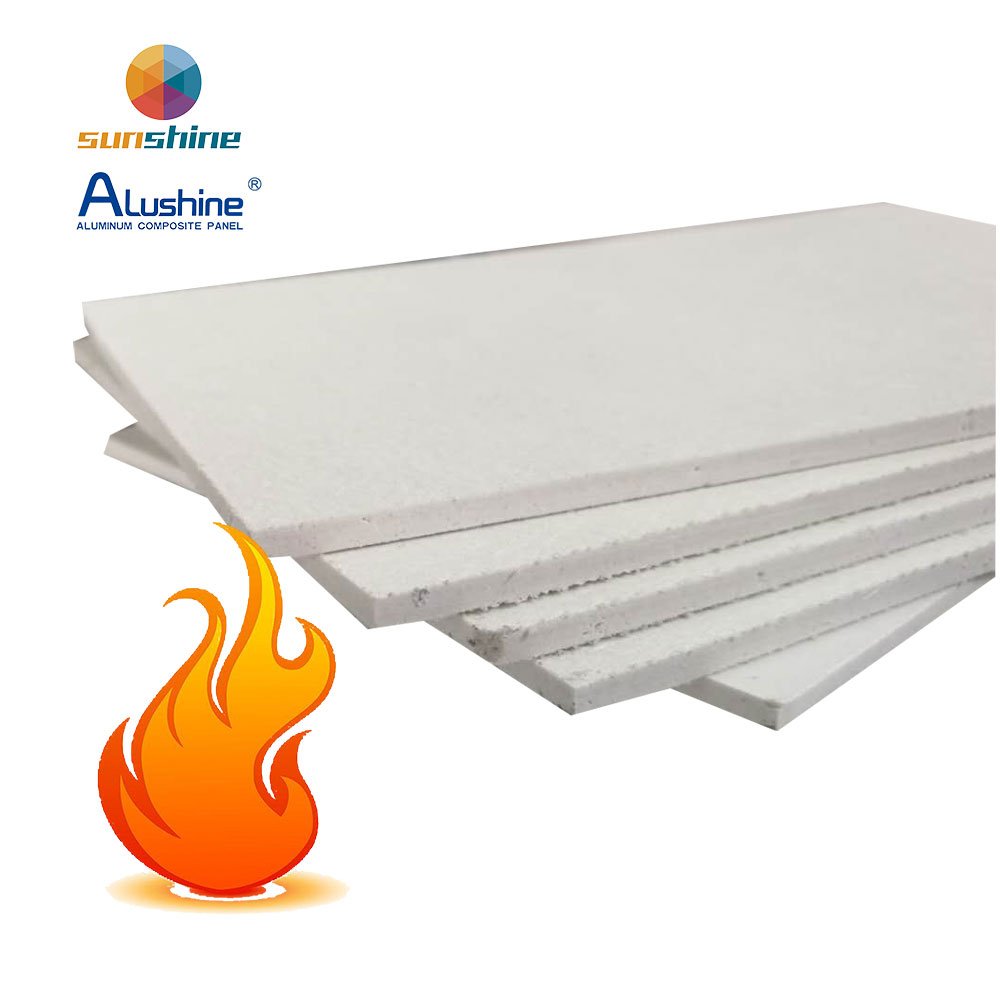 Building exterior Wall A2 Grade Acp Fireproof Material Perlite Fireproof Board For Core Door