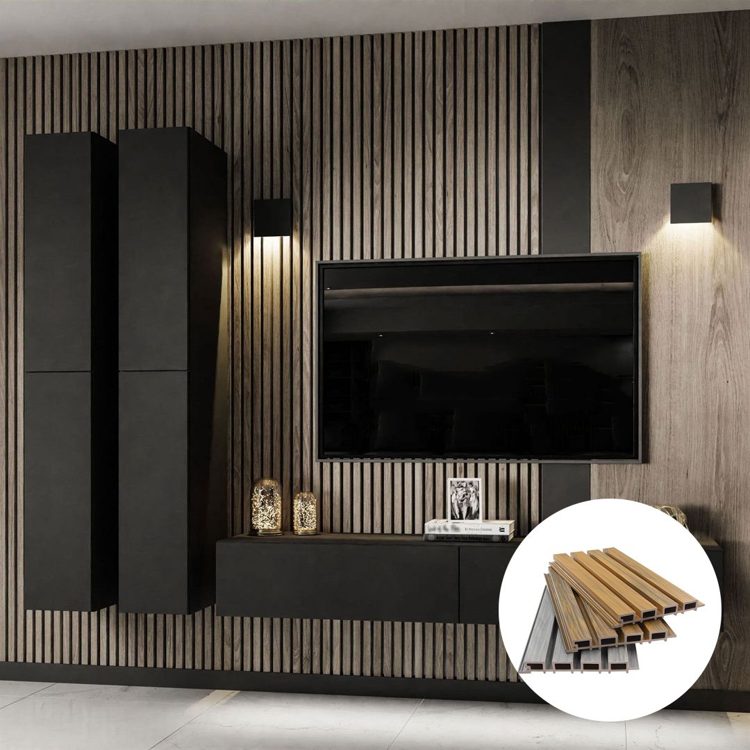 phenolic board wpc wall panel room design akustik panel flexible tile waterproof wood textured large