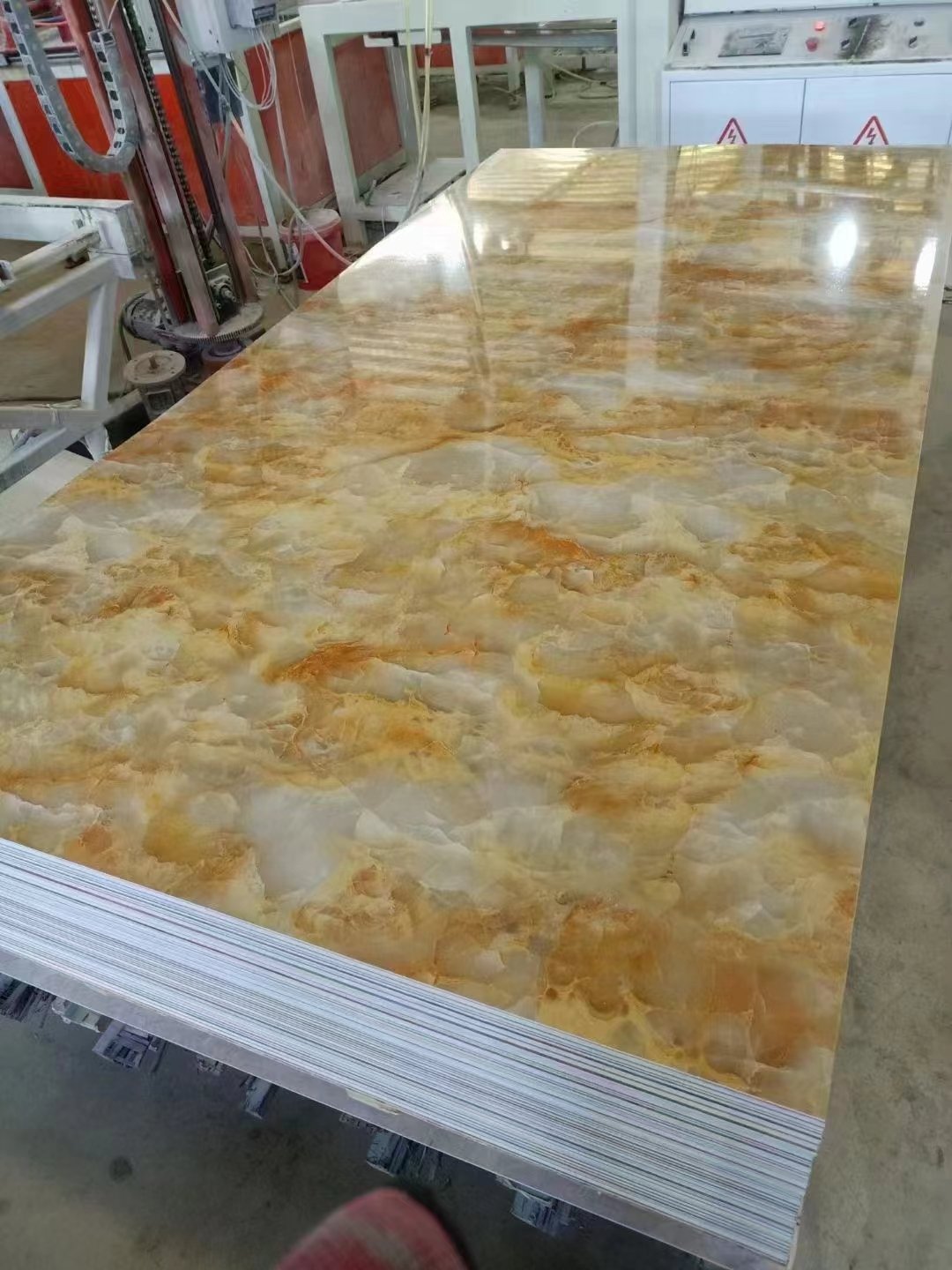 High glossy 3mm flexible PVC uv marble sheet& pvc marble sheet for indoor&marble alternative for wall decoration
