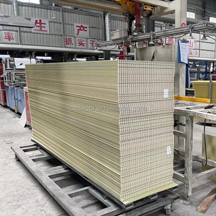 House Engineered WPC Wall Panel Sheets Indoor Interior Decor Bamboo Wood PVC Ceiling Wall Board Price
