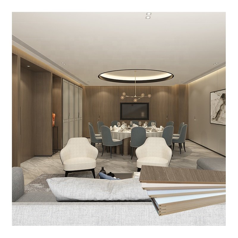 ROHS 600 mm width rigid core wpc spc pvc wallboard Insoul hot sale restaurant wall panel