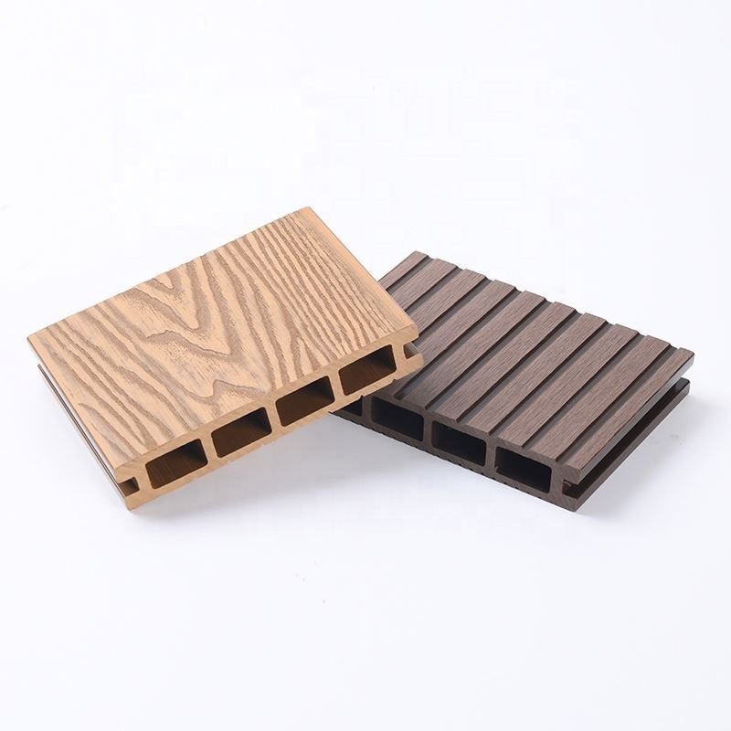 Outdoor Flooring Capped Wood Fiber Waterproof Composite PE Decking