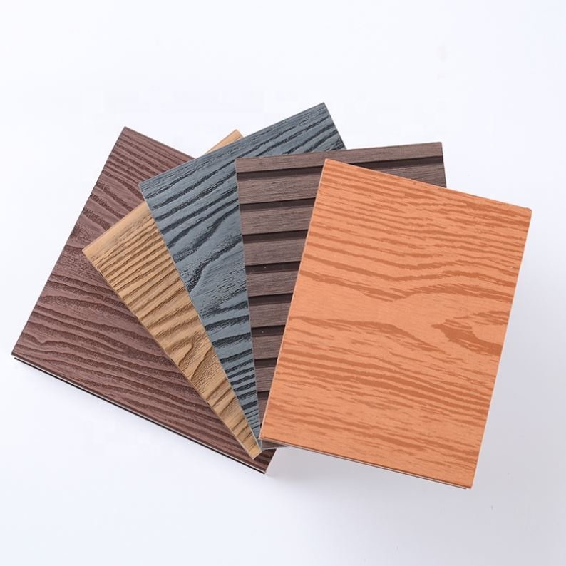Outdoor Flooring Capped Wood Fiber Waterproof Composite PE Decking