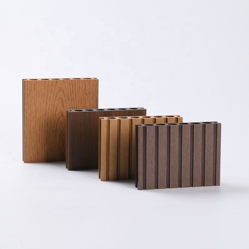 Outdoor Flooring Capped Wood Fiber Waterproof Composite PE Decking