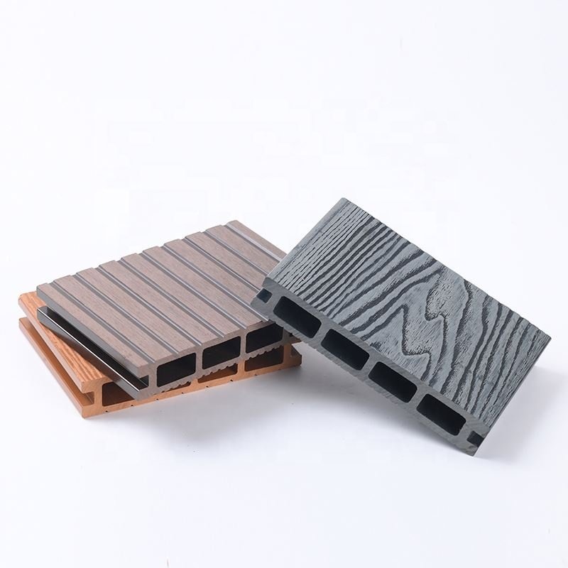 Outdoor Flooring Capped Wood Fiber Waterproof Composite PE Decking