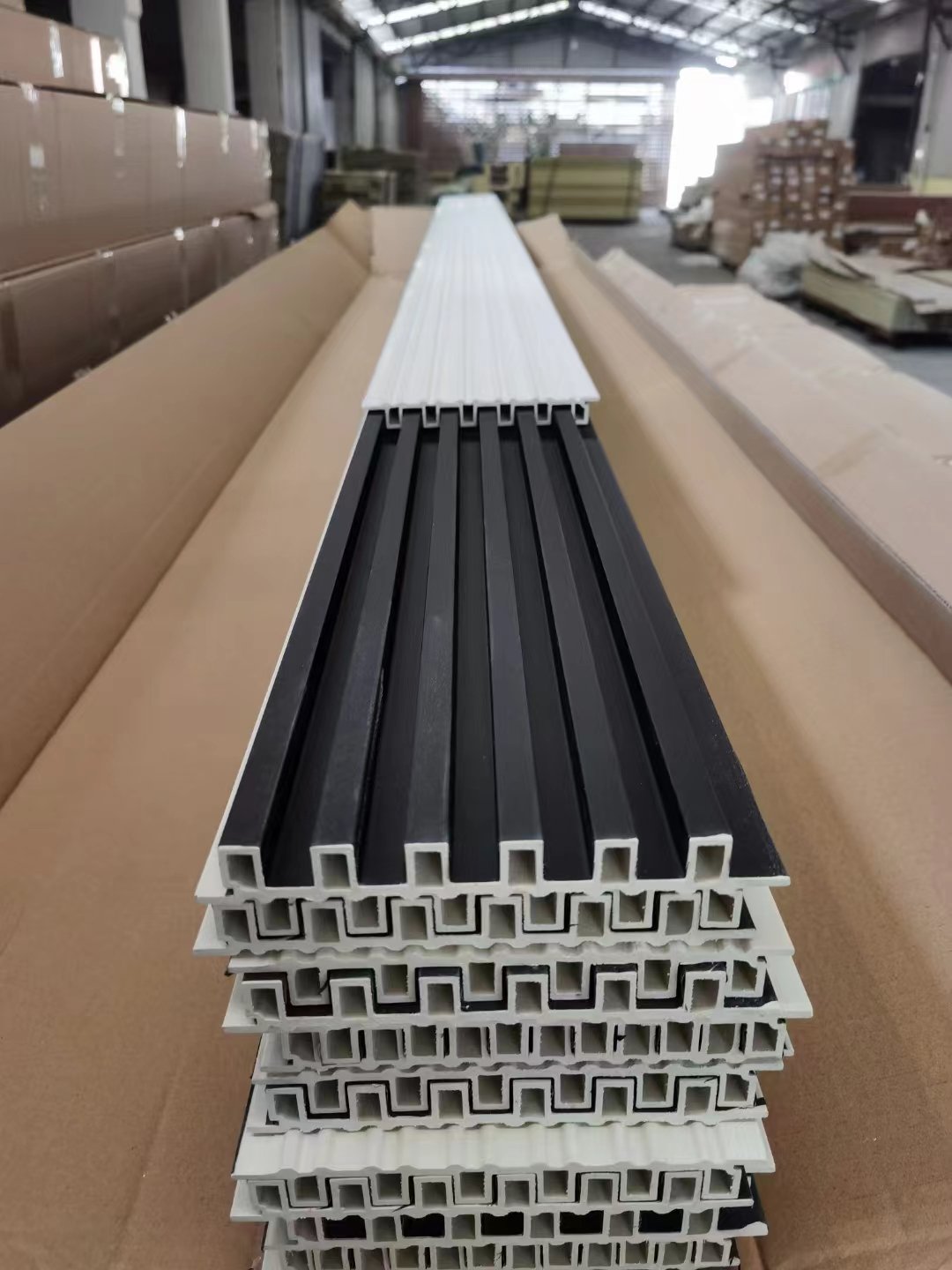 Siding minimalist style Wpc integrated Decorative Fluted Wall Panel corner l trim other Boards