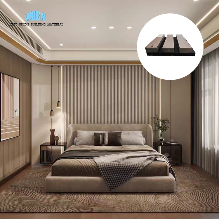 Free Sample Eco-Friendly Acoustic Wall Panels And Other Boards Sound Absorption Home Decor Acoustic Slat Walls Panels