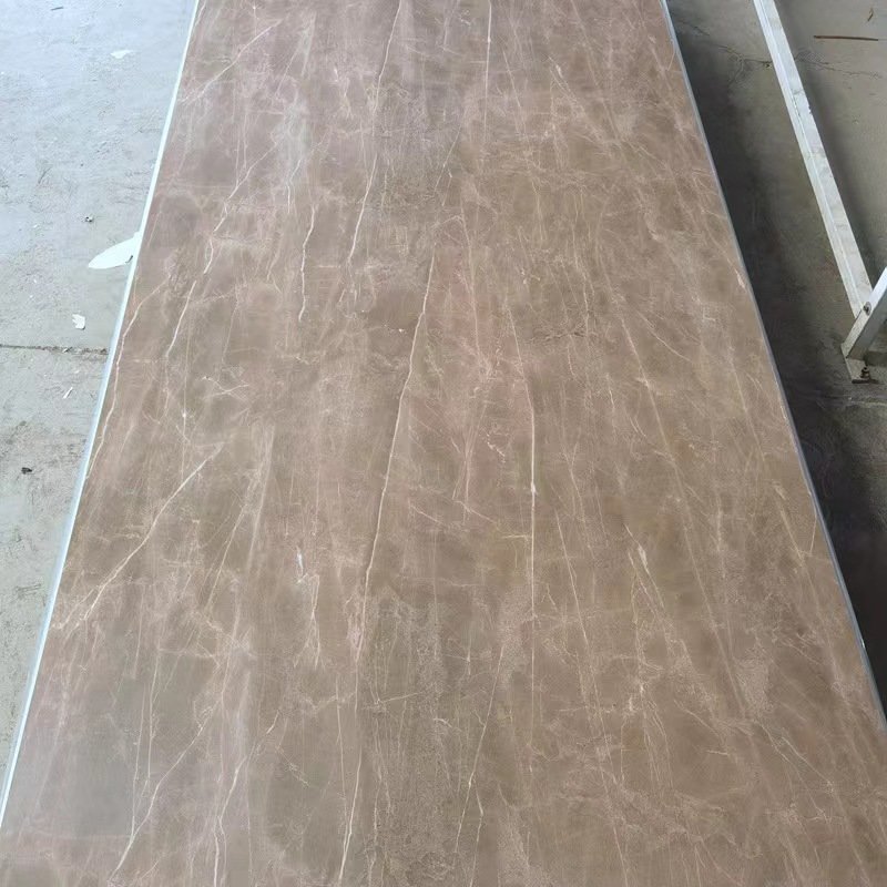1220*2440 High Gloss Wall Marble Panel PVC Sheet UV Laminated Plastic Marble Sheet