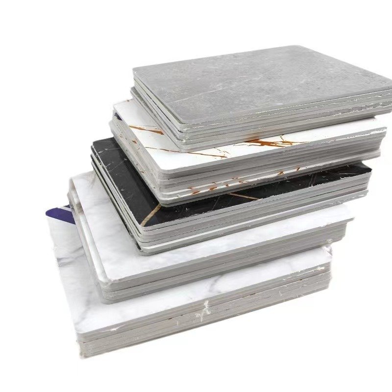 1220*2440 High Gloss Wall Marble Panel PVC Sheet UV Laminated Plastic Marble Sheet