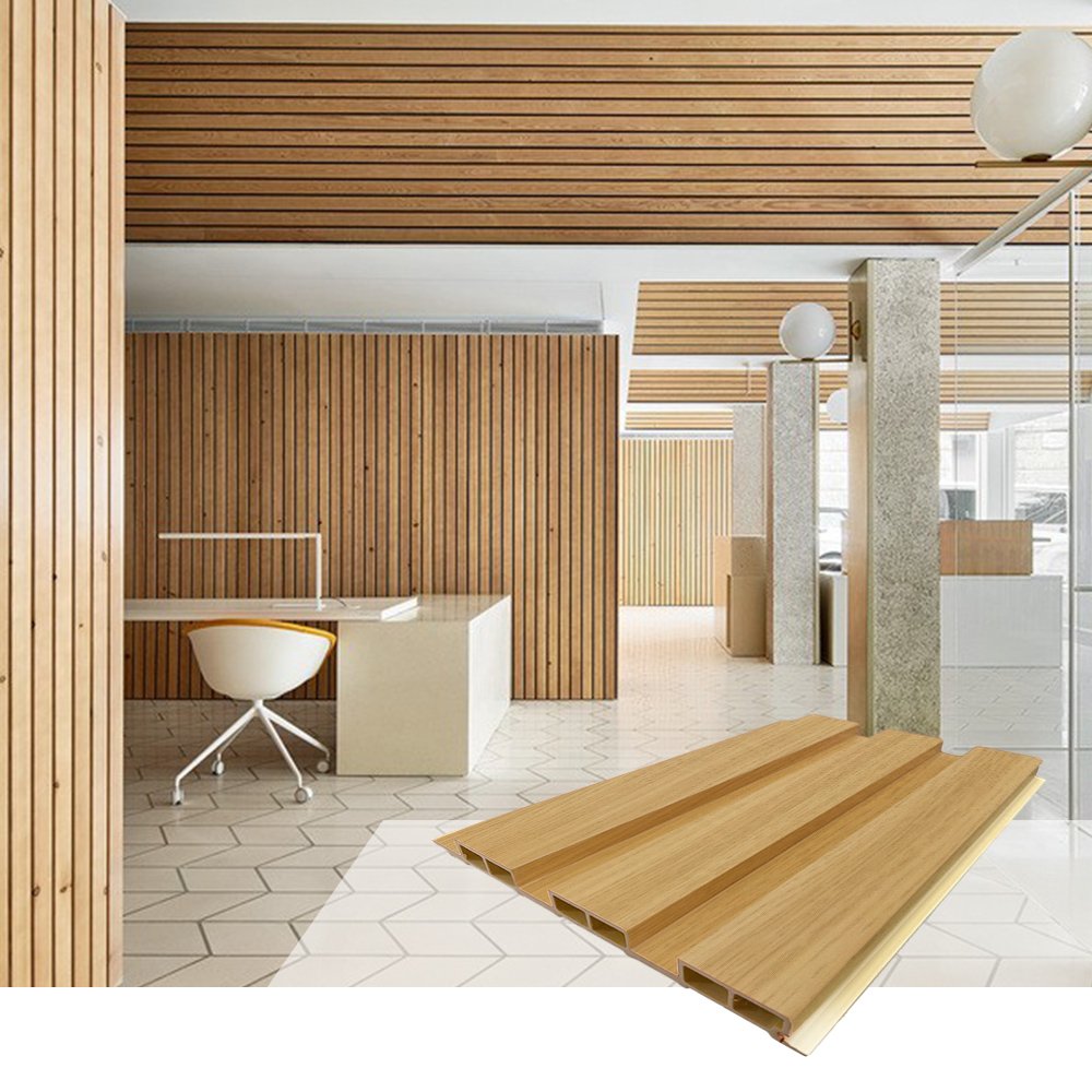 Integrated PVC Decoration Wallboard WPC 3D Wall Panel Interior Wall Cladding hollow Wall Panels