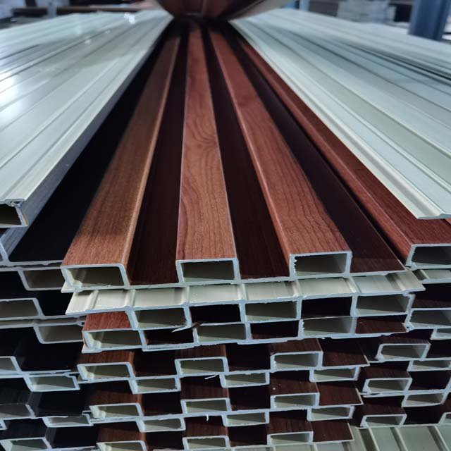 Factory Supply WPC Wall Panel Bamboo Fluted Panels Wallboard for Interior home decor