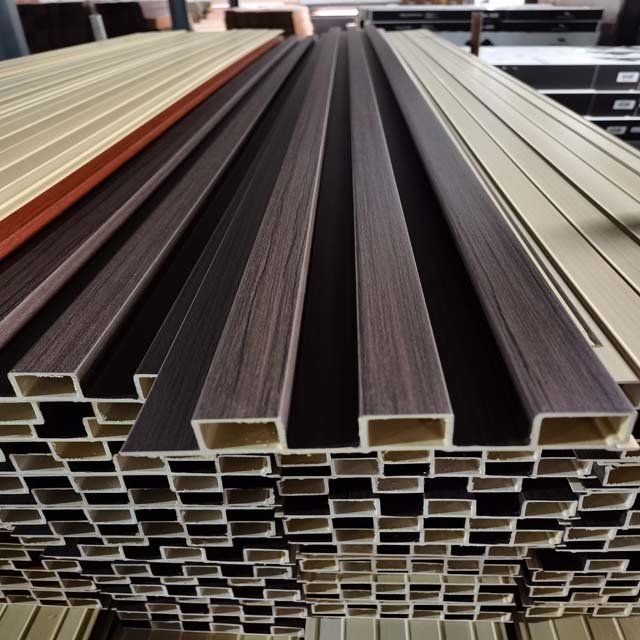 Factory Supply WPC Wall Panel Bamboo Fluted Panels Wallboard for Interior home decor