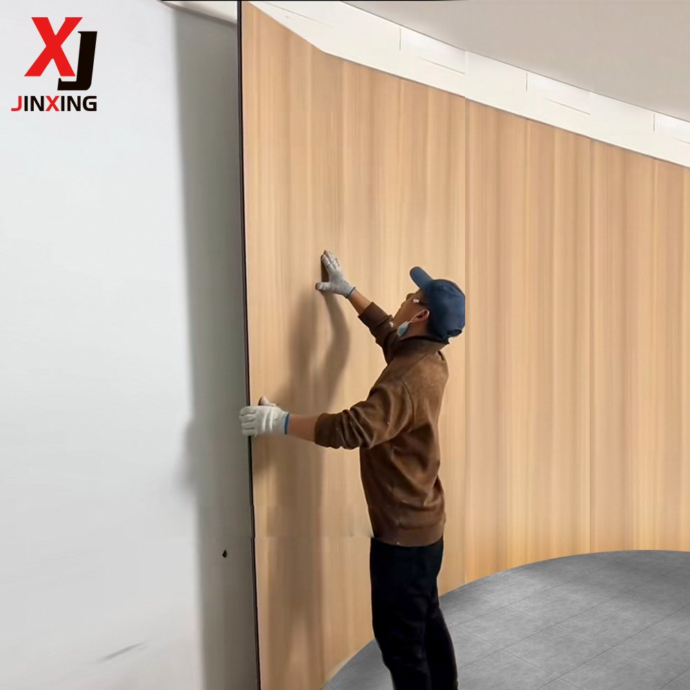 JX Grain Stone Interior Decoration Bamboo Wall Panel High gloss marble Pure Color Skin Sense Bamboo Wall board 3mm Wood Veneer