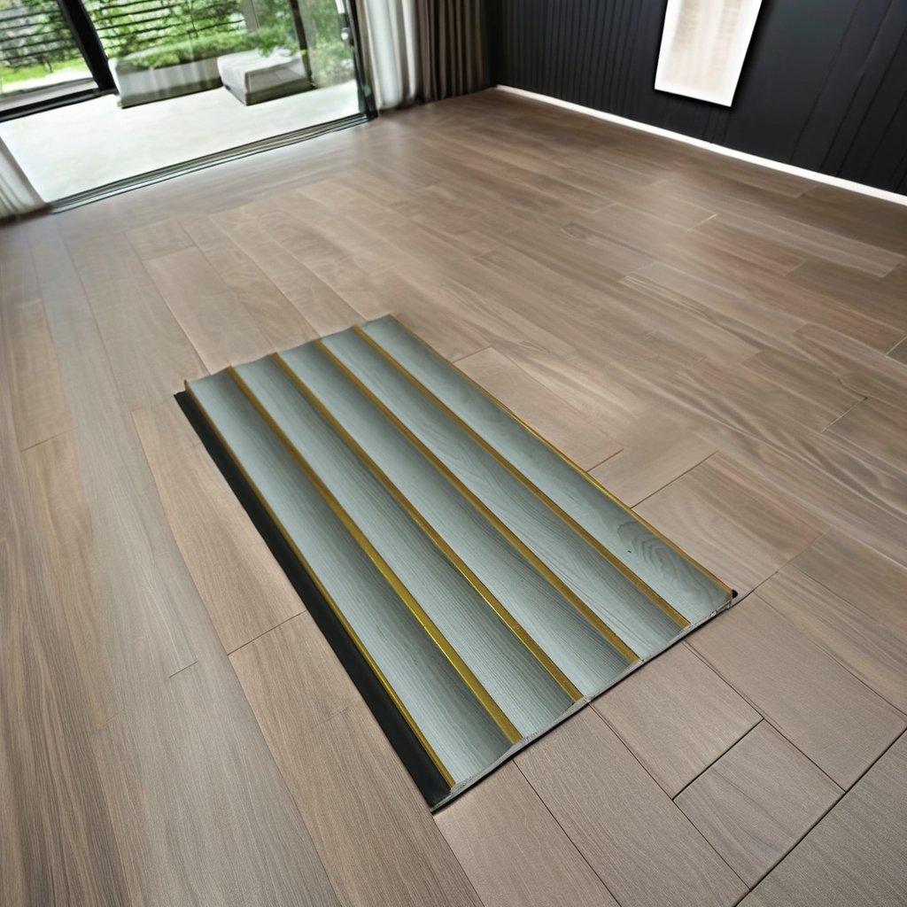 Hottest Eco-Friendly Wall Panel Easy Installation PS Charcoal Louvers Waterproof for Villa Decoration