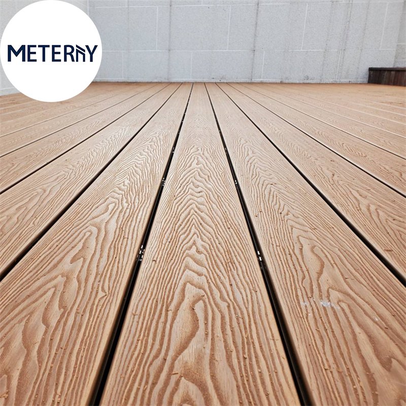 Crack-resistant Plastic Composite Decking WPC Decking Wood Plastic Composite Deck Board Outdoor Hollow WPC Floor Covering