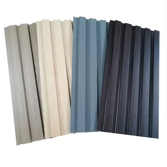 Modern Style Wall Siding Moisture-Proof Decorative PVC Coated Wall Board WPC Wall Panels