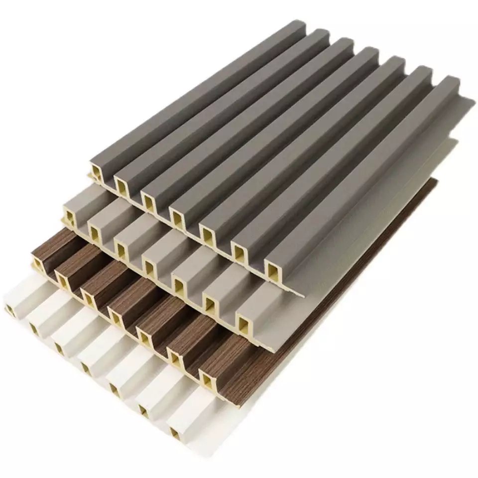 Modern Style Wall Siding Moisture-Proof Decorative PVC Coated Wall Board WPC Wall Panels