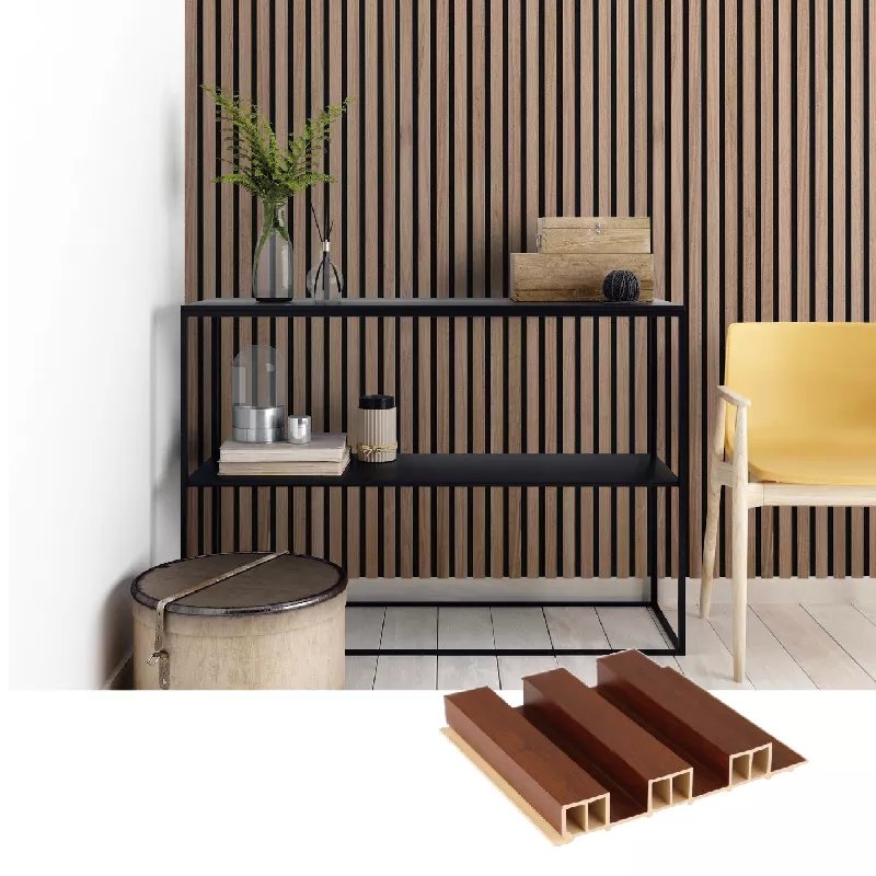 Modern Style Wall Siding Moisture-Proof Decorative PVC Coated Wall Board WPC Wall Panels