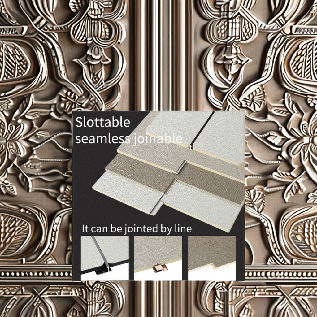 Luxury Classic 8mm PVC & Leather Wall Panel WPC Interior Wall Board with Acoustic Insulation & Carbon Jin for Indoor Apartments